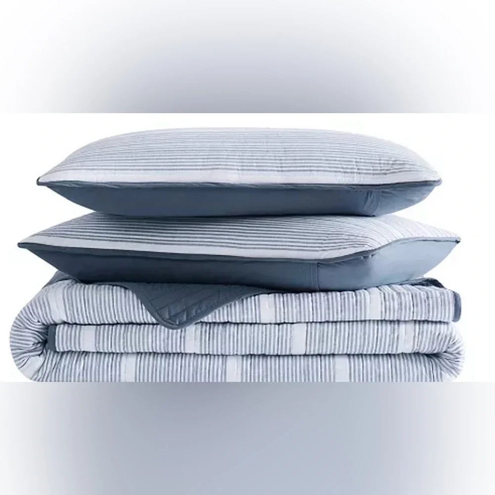 Brooklyn Loom Duvet Cover & Sham Set Niari Yarn Dye StripeCollection